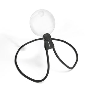 HANDS FREE neck magnifier with 2x and 4x magnification